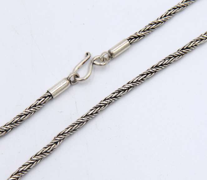 Group Lot of 4 Vintage 925 Sterling Silver Chains