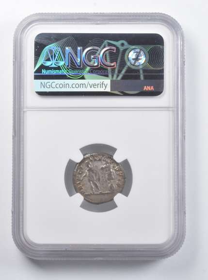 VF AD 209-211 Roman Empire AR Denarius Geta NGC Ancients