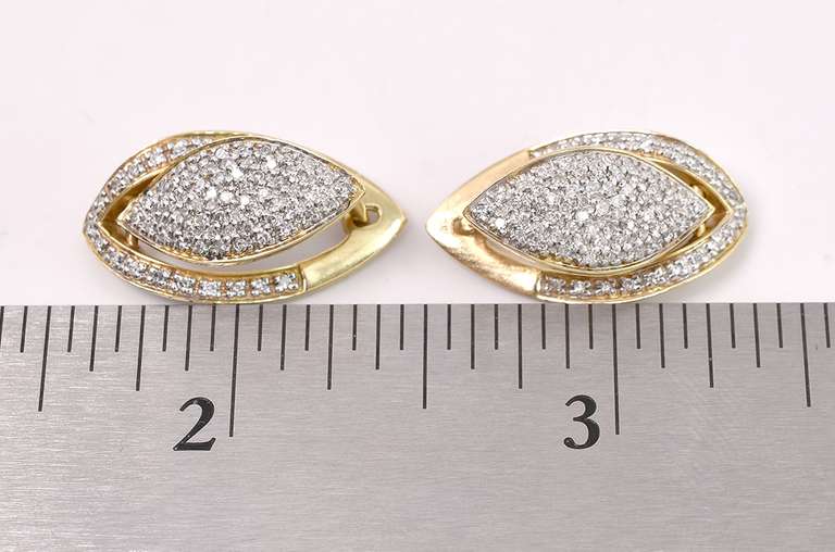 Shimmery Earrings In 14K Yellow Gold