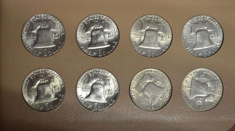 Complete 1948-1963 Franklin Half Dollar Dansco Album
