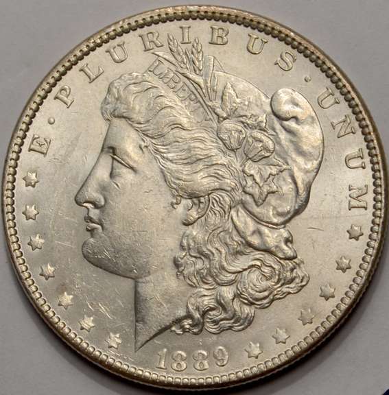 1889 Morgan Silver Dollar Circulated With Luster