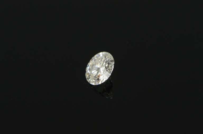 GIA 0.79 Ct Round Brilliant Cut H Color I3 Clarity Diamond