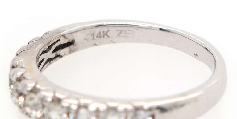 Spectacular 0.60ctw Round Diamond Wedding Band Ring in 14K