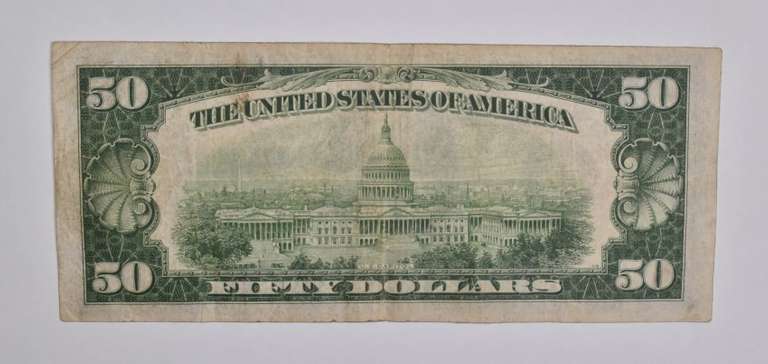 1934 $50 San Francisco, CA United States FRN Green Seal Star Note
