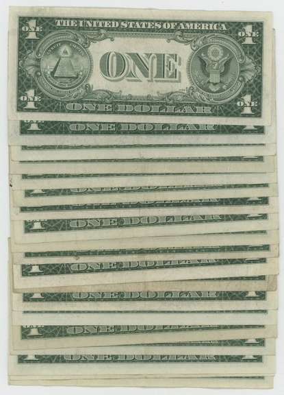 20 Mostly Crisp 1935 & 1957 $1 Blue Seal Silver Certificates