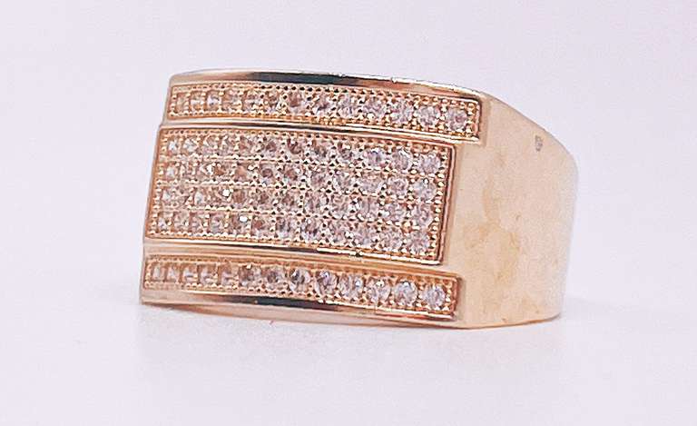 14kt Solid Yellow Gold Men's Ring