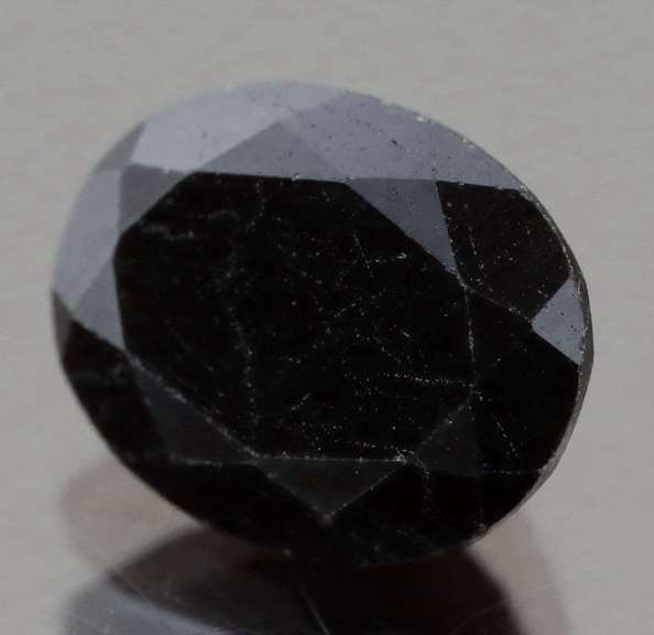 Mysterious 3.46ct blue black oval cut Sapphire