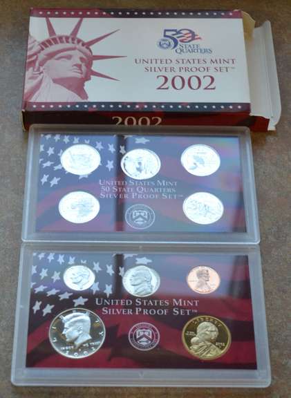 2002 US Silver Proof Set OGP