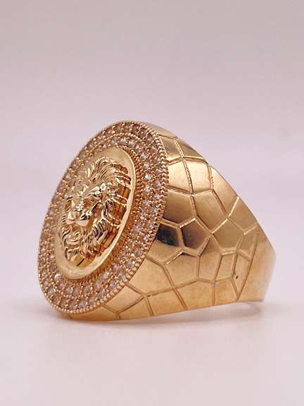 14kt Solid Yellow Gold Men's Ring