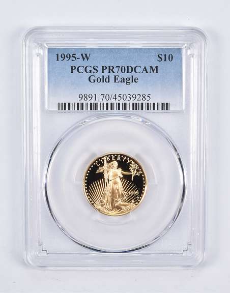 PR70 DCAM 1995-W $10 American Gold Eagle 1/4 Oz. .999 Fine Gold PCGS