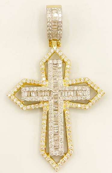 10kt Solid Yellow Gold and 2.30 Carat Diamond Pendant