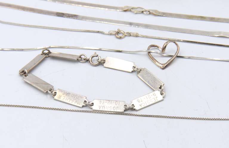 Group Lot of Vintage 925 Sterling Silver Jewelry
