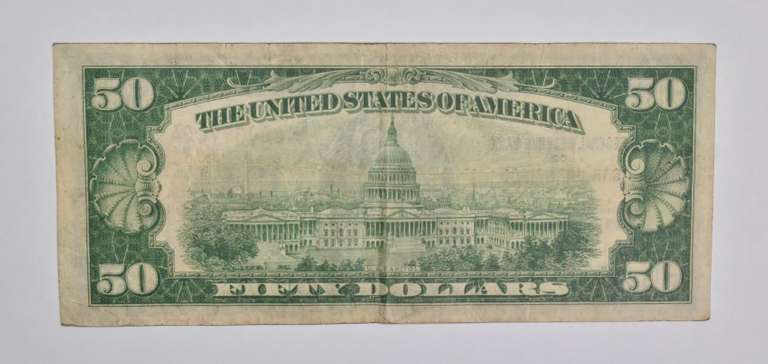 1929 $50 San Francisco, CA United States National Currency Note