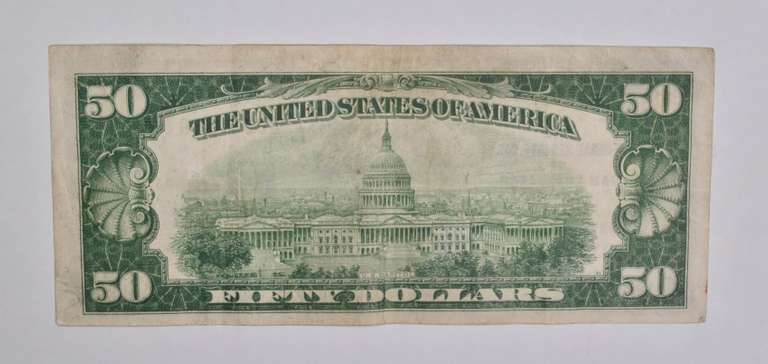 1929 $50 San Francisco, CA United States National Currency Note