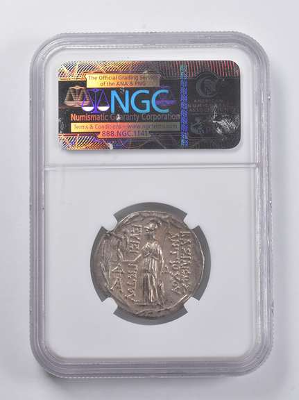 AU 138-129 BC Seleucid Kingdom AR Tetradrachm NGC Ancients