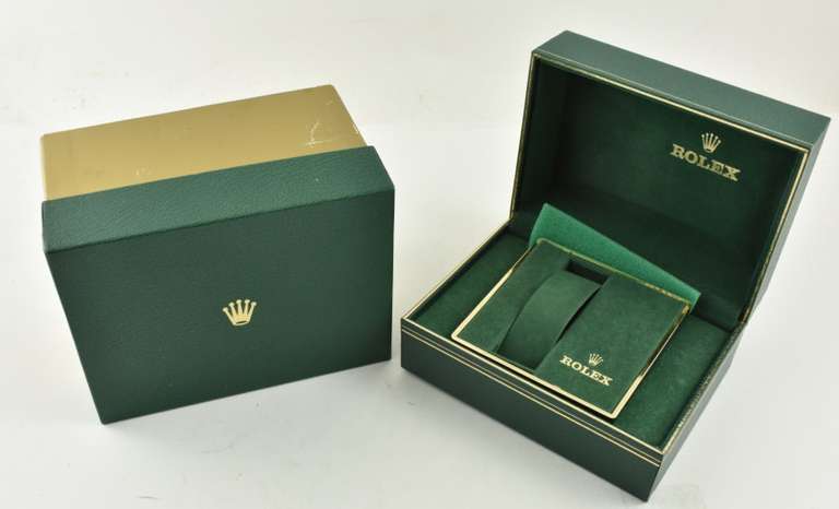 Empty Rolex Oyster Date Just Box, Serial Tag, & Paperwork - NO WATCH
