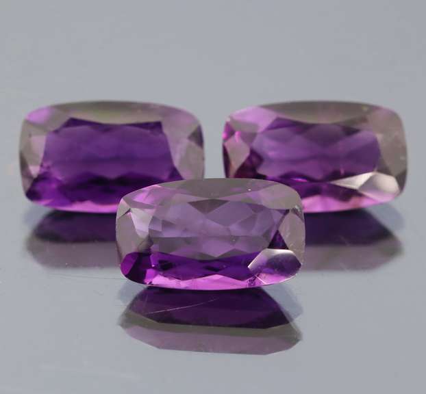 Glittering 17.02ct 15x9mm real Bolivian Amethyst set
