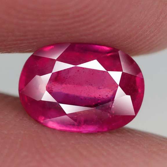 Vivid imperial red 2.16ct oval cut Ruby