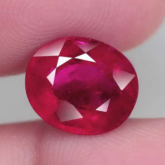 Rich blood red 6.55ct Ruby from Mozambique