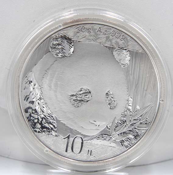 2018 10 Yuan China 30 Grams Silver Panda in Mint Plastic