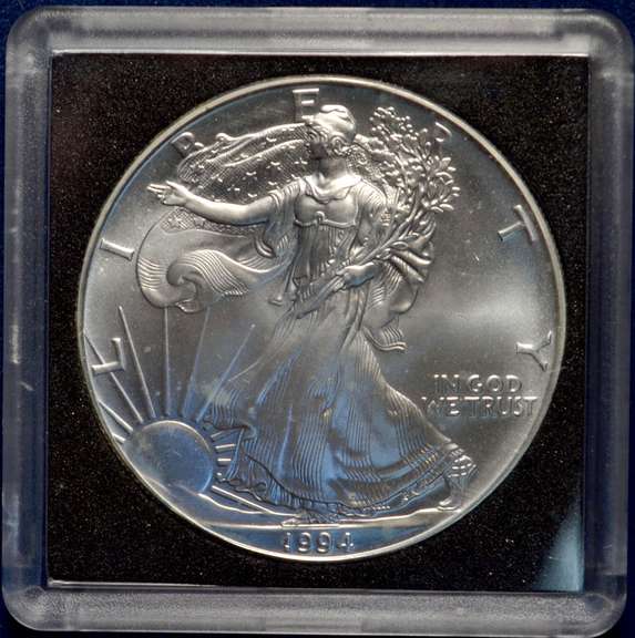 1994 American Silver Eagle BU In Plastic Capsule