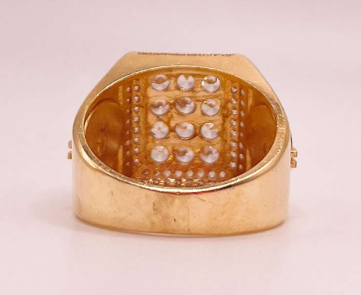 14kt Solid Yellow Gold Men's Ring