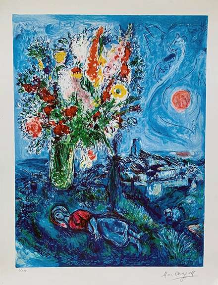 Marc Chagall, DORMEUSE AUX FLEURS