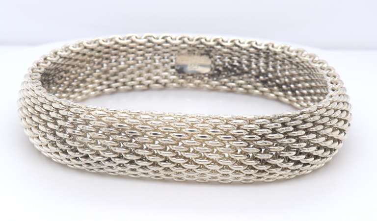 Tiffany & Co Somerset Mesh Bangle Bracelet