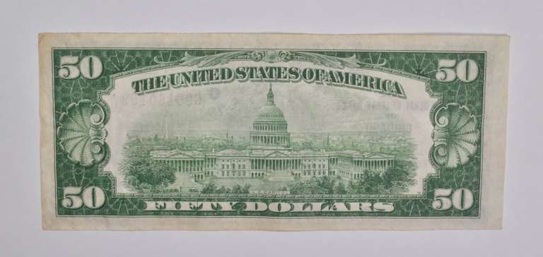 1929 $50 Chicago, IL United States National Currency Note