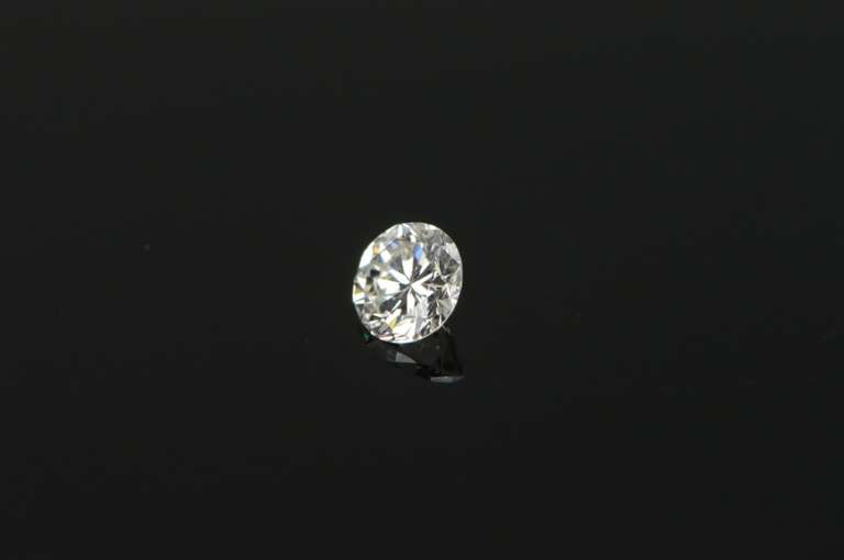 GIA 0.54 Ct Round Brilliant Cut E Color VS1 Clarity Diamond