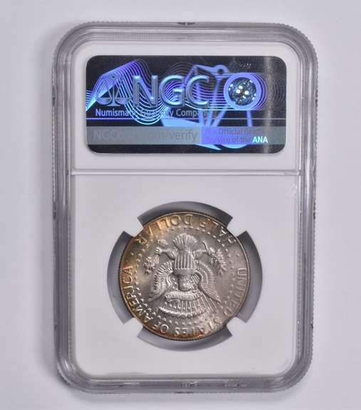 MS64 1969-D Kennedy Half Dollar NGC Insane GOLDEN Tone!