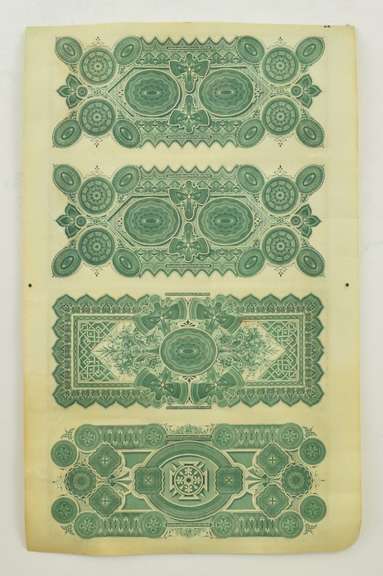 Uncut Sheet 1873 $1 $2 $5 South Carolina Railroad Company
