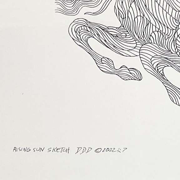 Rising Sun Sketch DDD by Azoulay Original