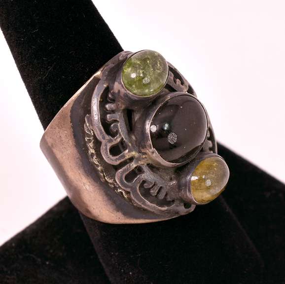 Amazing 6.17CTW Tourmaline Ring in Sterling Silver
