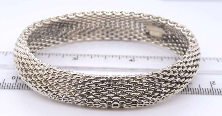 Tiffany & Co Somerset Mesh Bangle Bracelet