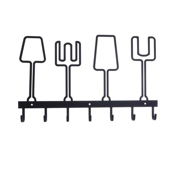 7 Hooks Self Adhesive Kitchen Wall Door