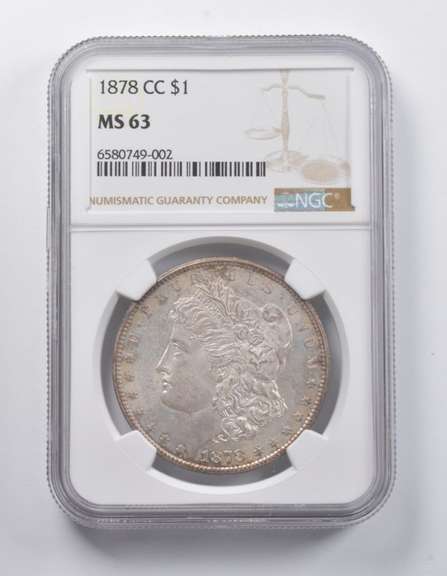 MS63 1878-CC Morgan Silver Dollar NGC