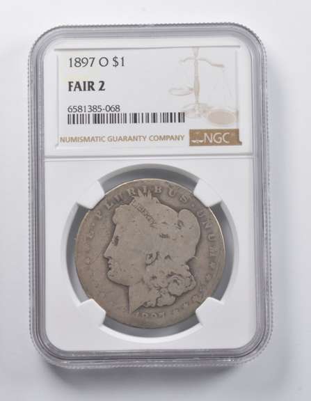 FAIR 2 1897-O Morgan Silver Dollar NGC