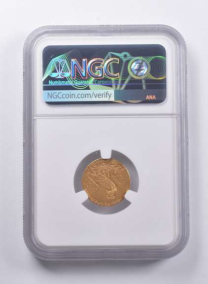 AU58 1911 $2.50 Indian Head Gold Quarter Eagle NGC