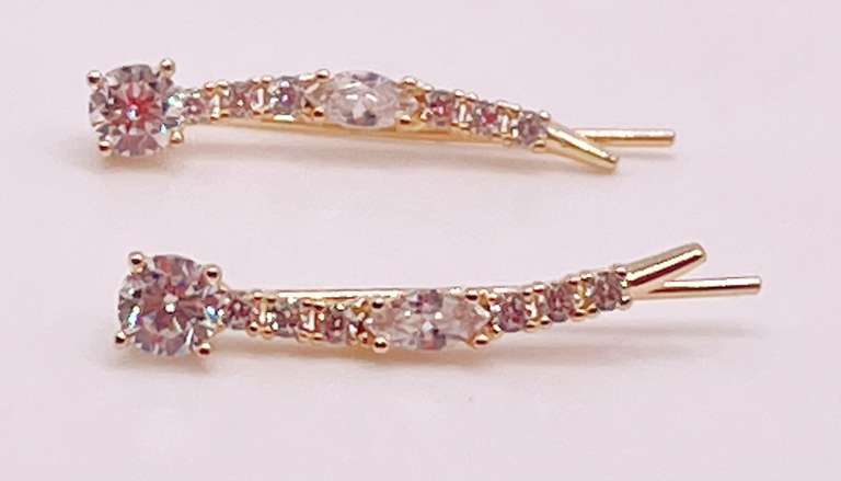 14kt Solid Yellow Gold & Diamond Earrings