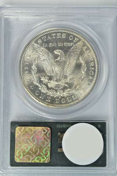 Old green label PCGS MS66 1881-S Morgan Silver Dollar. Superb