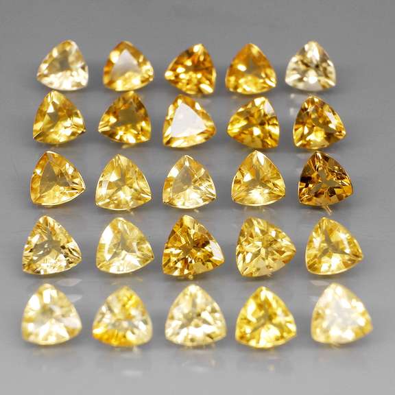 Ravishing 10.47ct 25pc golden Citrine set