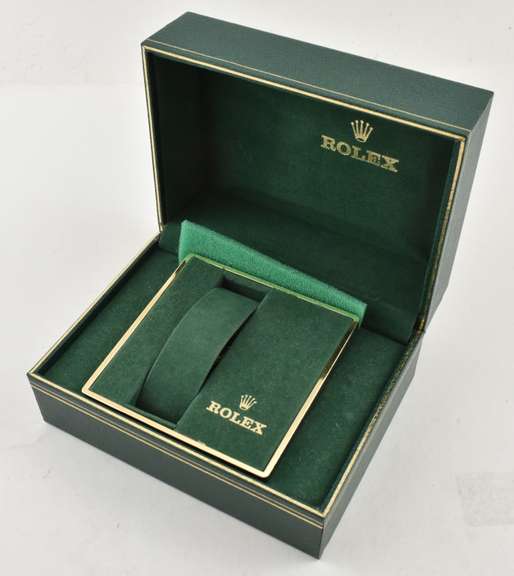 Empty Rolex Oyster Date Just Box, Serial Tag, & Paperwork - NO WATCH