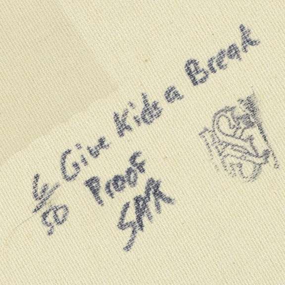 Dollar Sign (White) by Steve Kaufman (1960-2010)