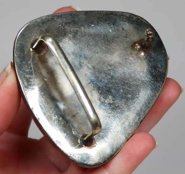 Stunning well marbled Turquoise buckle