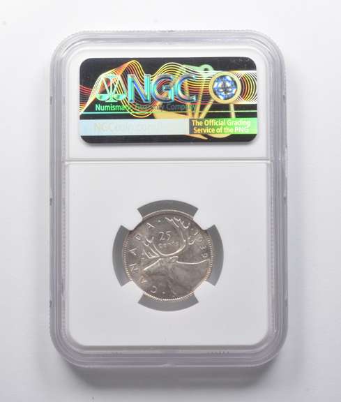 MS62 1939 Canada 25 Cents NGC
