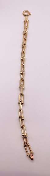 14kt Solid Yellow Gold Link Bracelet