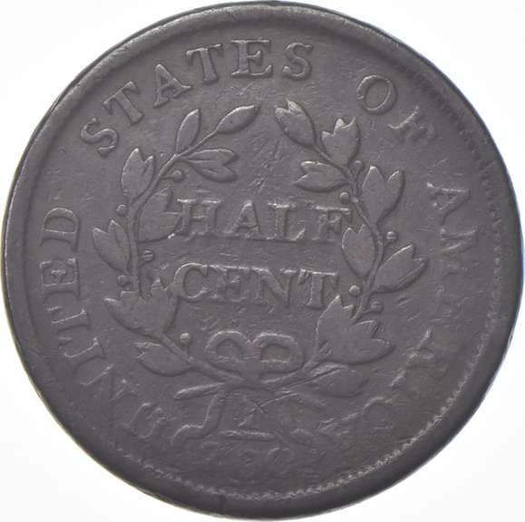 1804 Draped Bust Half Cent - C.8 - Spike