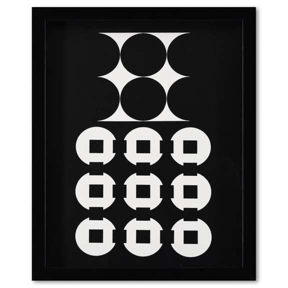 Mimas et Canopus (Diptych) by Vasarely (1908-1997)