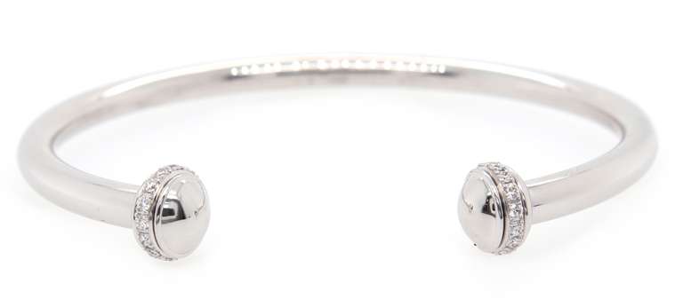 Piaget Possession 0.38ctw Diamond Cuff Bracelet in 18K, SZ 17 W/Box and Papers